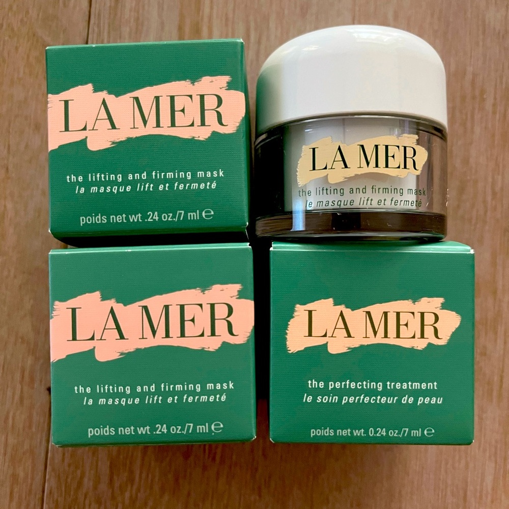 La Mer lifting and firming mask x3 & perfecting treatment x1